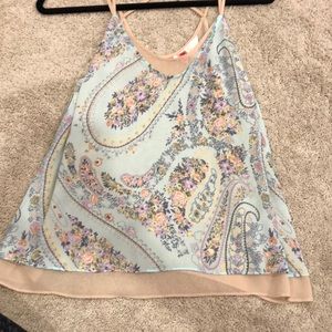 Paisley print floral shirt